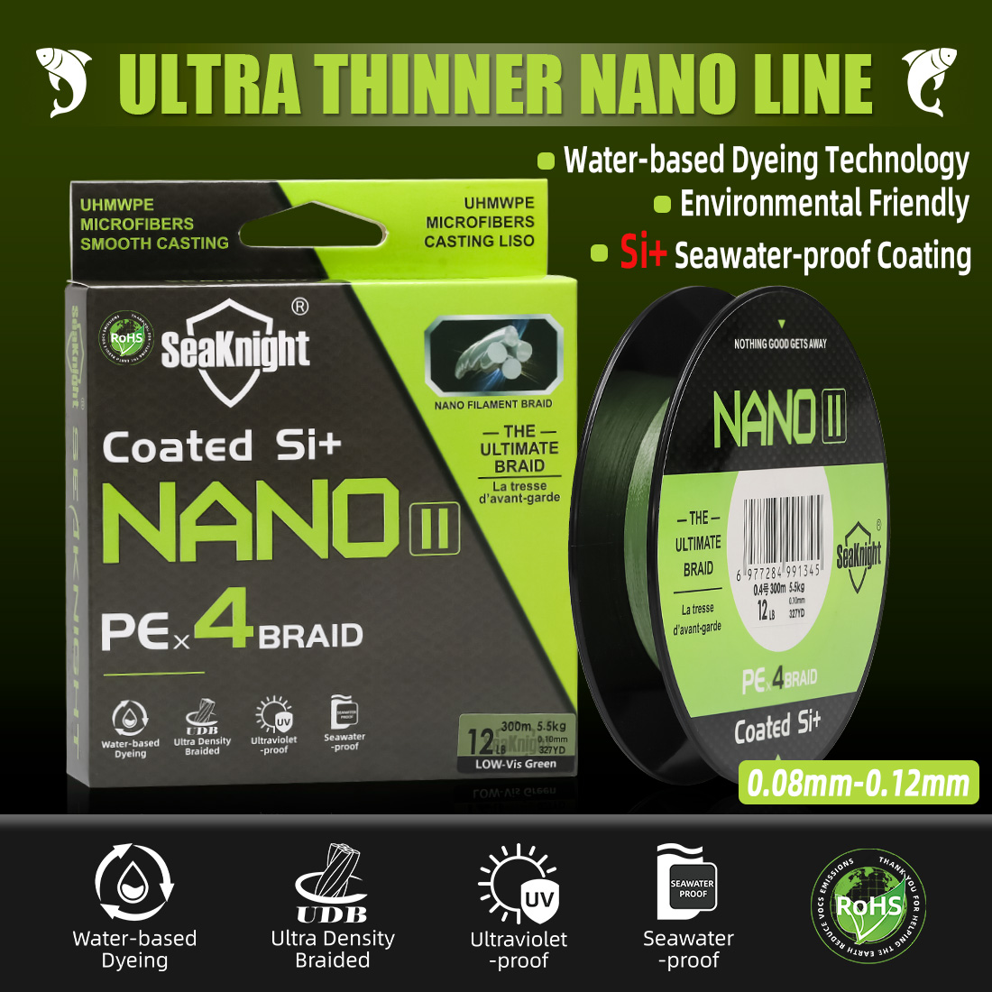 Бренд SeaKnight NANO II, серия – обзор и цена Copolymer Line